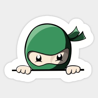 Peeking Ninja Sticker